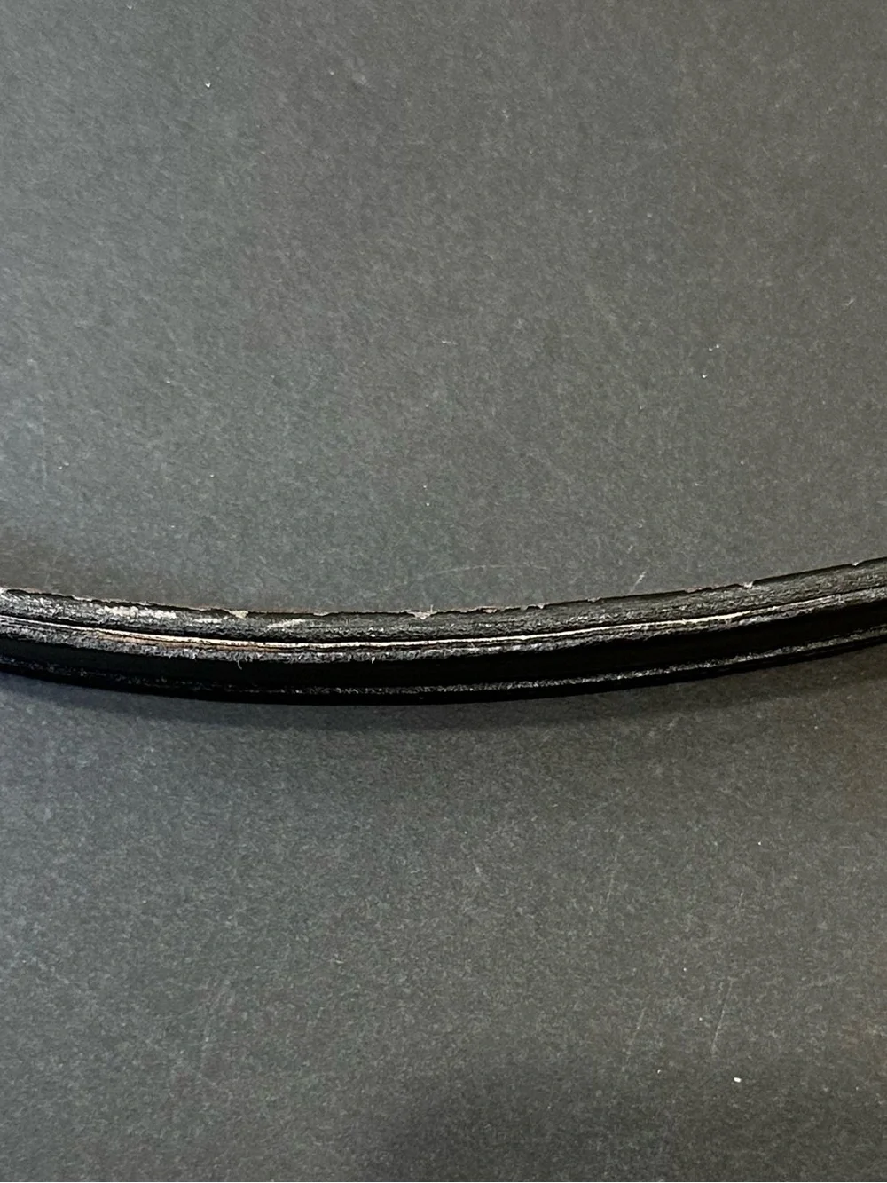VTG 1980s-90s Johnston & Murphy High-End Black Leather Dress Belt 40